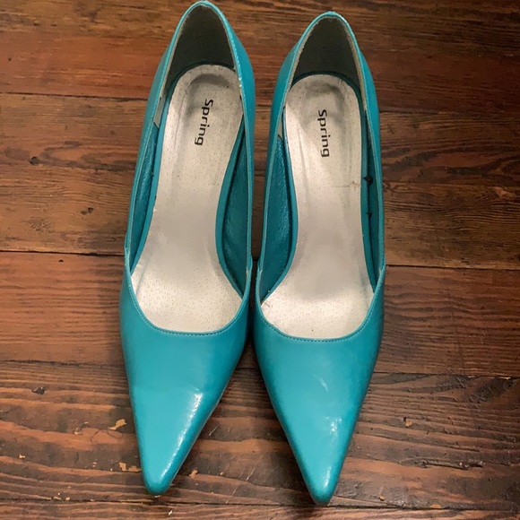 Spring turquoise heels - Picture 2 of 8